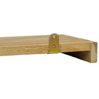 Mensole da Parete 2 pz 40x15x4 cm in Legno Massello di Teak
