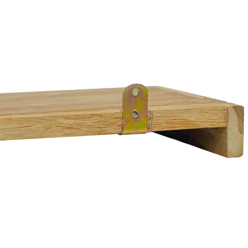 Mensole da Parete 2 pz 40x15x4 cm in Legno Massello di Teak