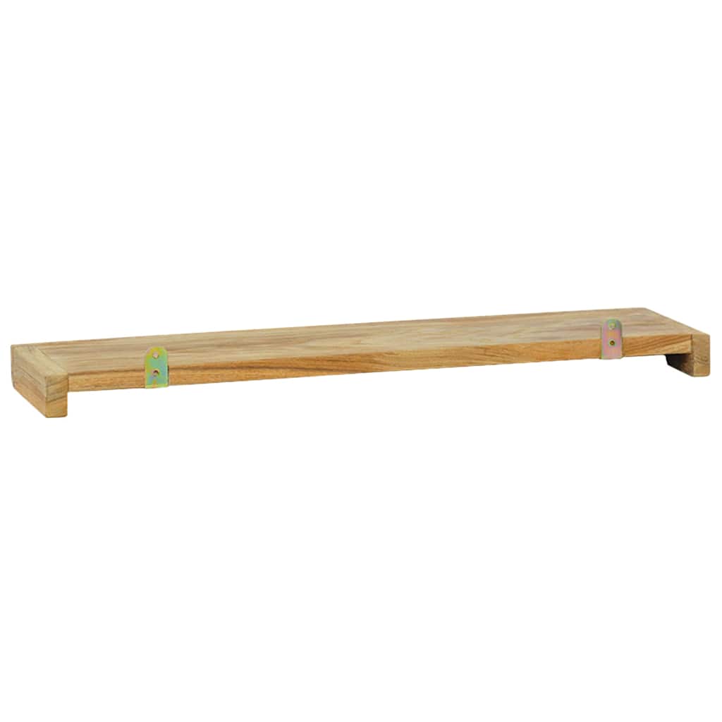 Mensole da Parete 2 pz 60x15x4 cm in Legno Massello di Teak