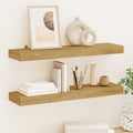Mensole da Parete 2 pz 60x15x4 cm in Legno Massello di Teak