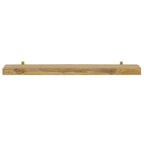 Mensole da Parete 2 pz 90x15x4 cm in Legno Massello di Teak