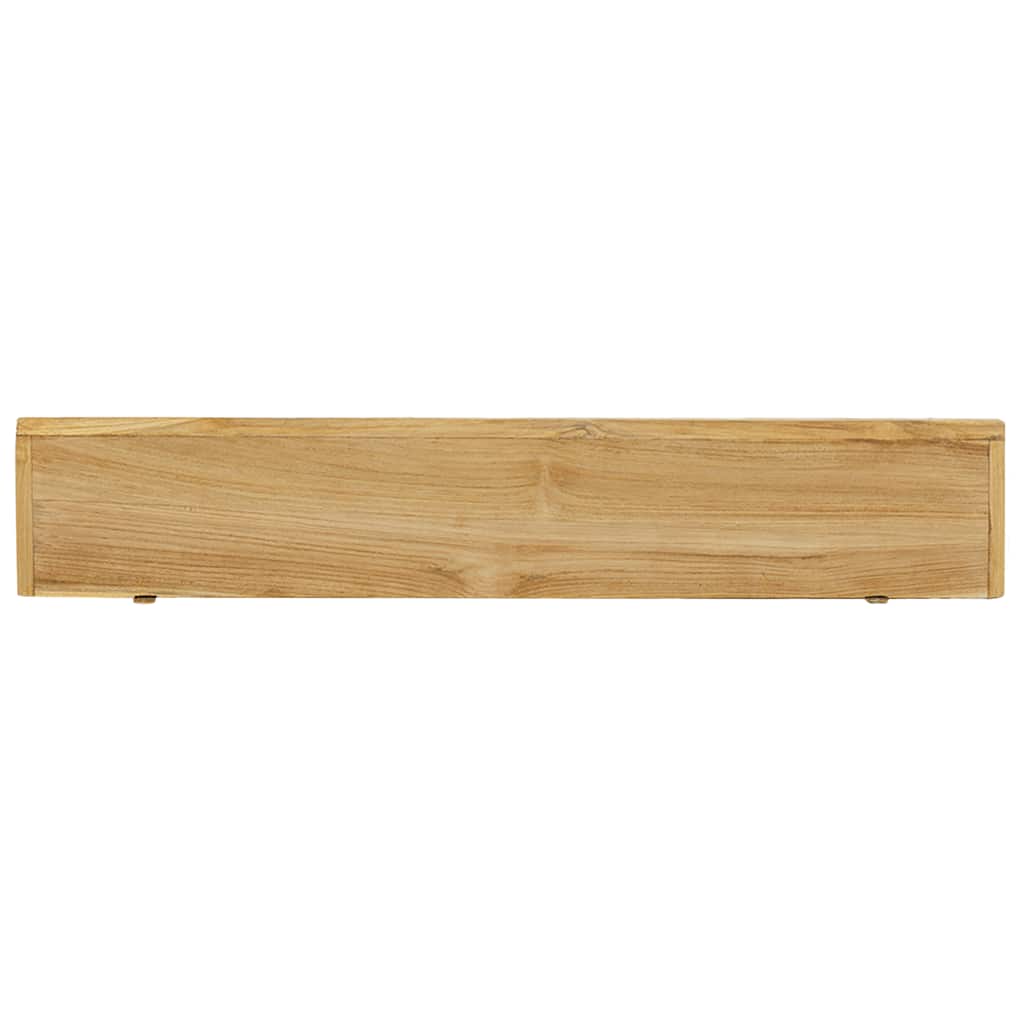 Mensole da Parete 2 pz 90x15x4 cm in Legno Massello di Teak