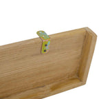 Mensole da Parete 2 pz 90x15x4 cm in Legno Massello di Teak