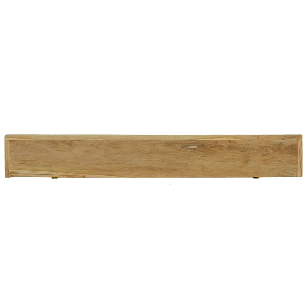 Mensole da Parete 2 pz 110x15x4 cm in Legno Massello di Teak