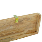 Mensole da Parete 2 pz 110x15x4 cm in Legno Massello di Teak