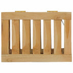 Cesto del Bucato 35x25x60 cm in Legno Massello di Teak