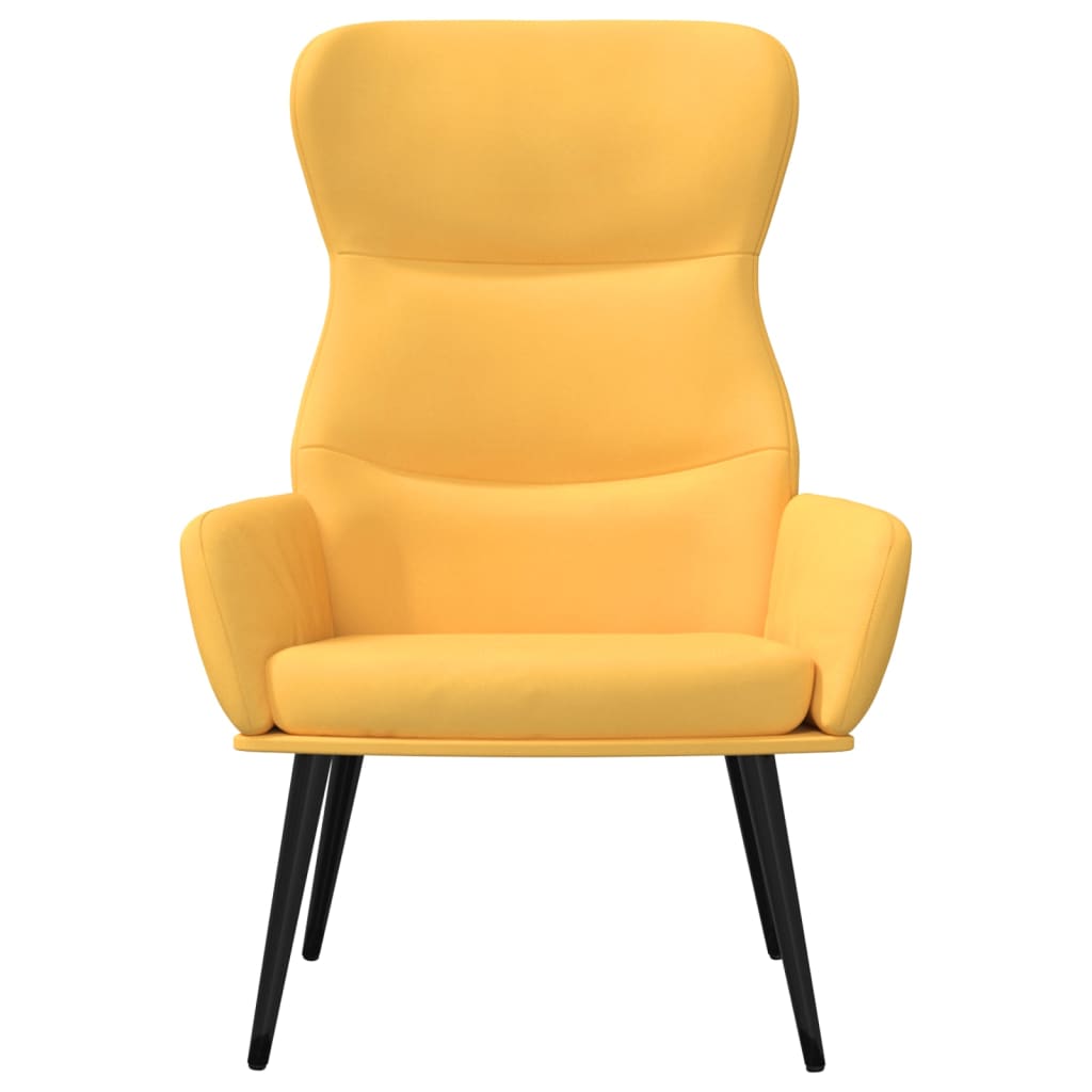Sedia Relax Giallo Senape in Tessuto