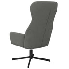 Sedia Relax Grigio Scuro in Velluto