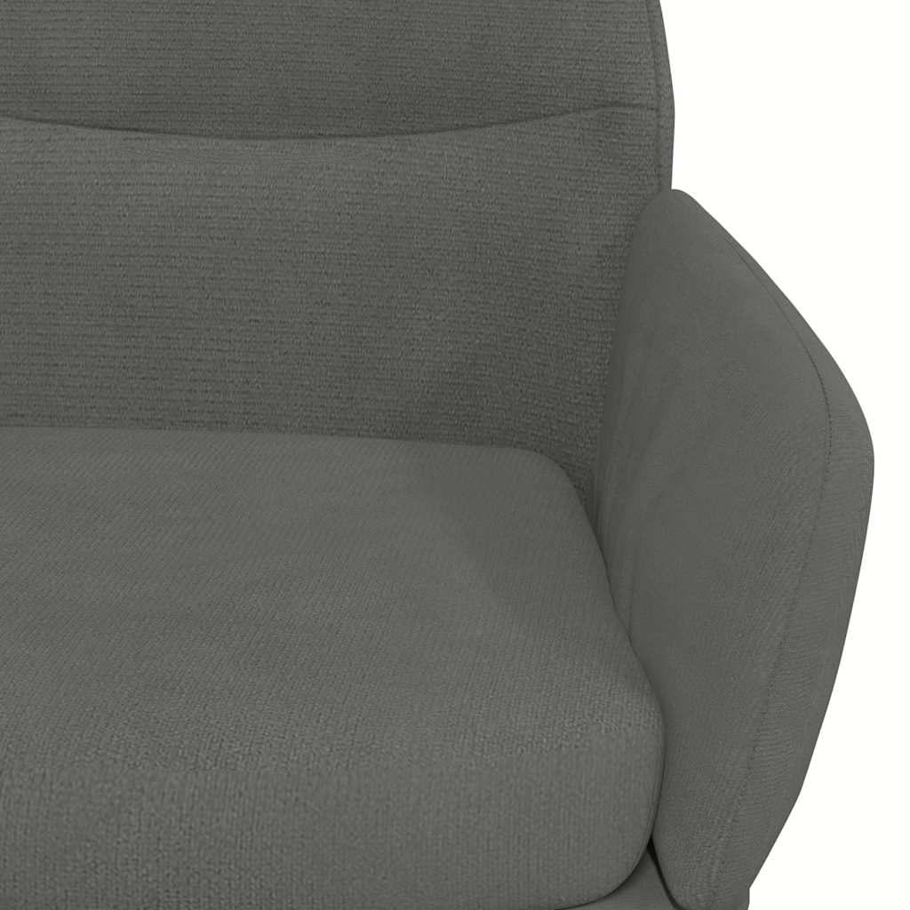 Sedia Relax Grigio Scuro in Velluto