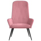 Sedia Relax Rosa in Velluto