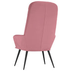 Sedia Relax Rosa in Velluto