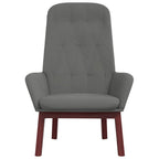 Sedia Relax Grigio Scuro in Velluto