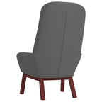 Sedia Relax Grigio Scuro in Velluto