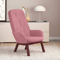 Sedia Relax Rosa in Velluto