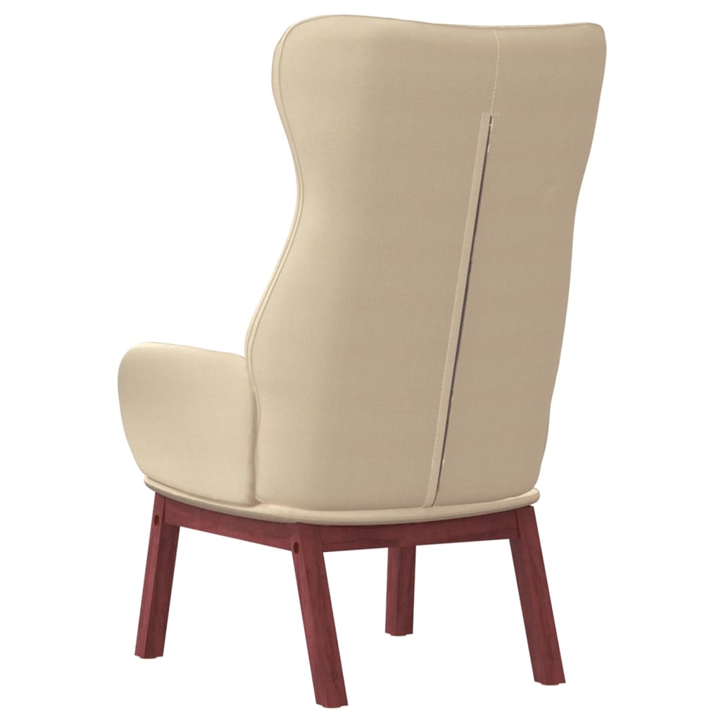 Sedia Relax Crema in Tessuto
