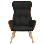 Poltrona Rilassante Nera in Tessuto e PVC