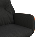 Poltrona Rilassante Nera in Tessuto e PVC