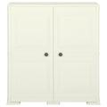 Armadietto in Plastica 79x43x85,5 cm Effetto Legno Vaniglia