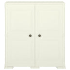Armadietto in Plastica 79x43x85,5 cm Effetto Legno Vaniglia