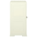 Armadietto in Plastica 79x43x85,5 cm Effetto Legno Vaniglia