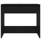 Tavolo Consolle Nero 89x41x76,5 cm in Acciaio