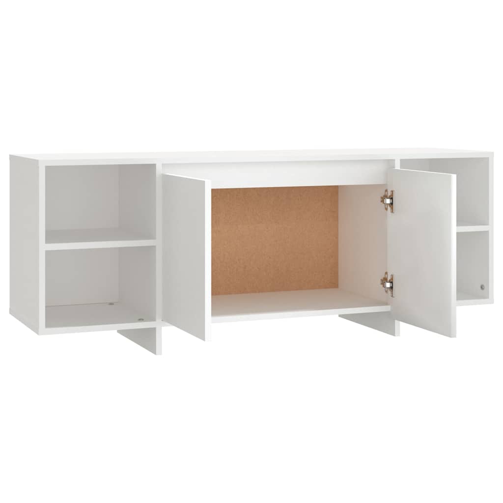 Mobile Porta TV Bianco 130x35x50 cm in Truciolato