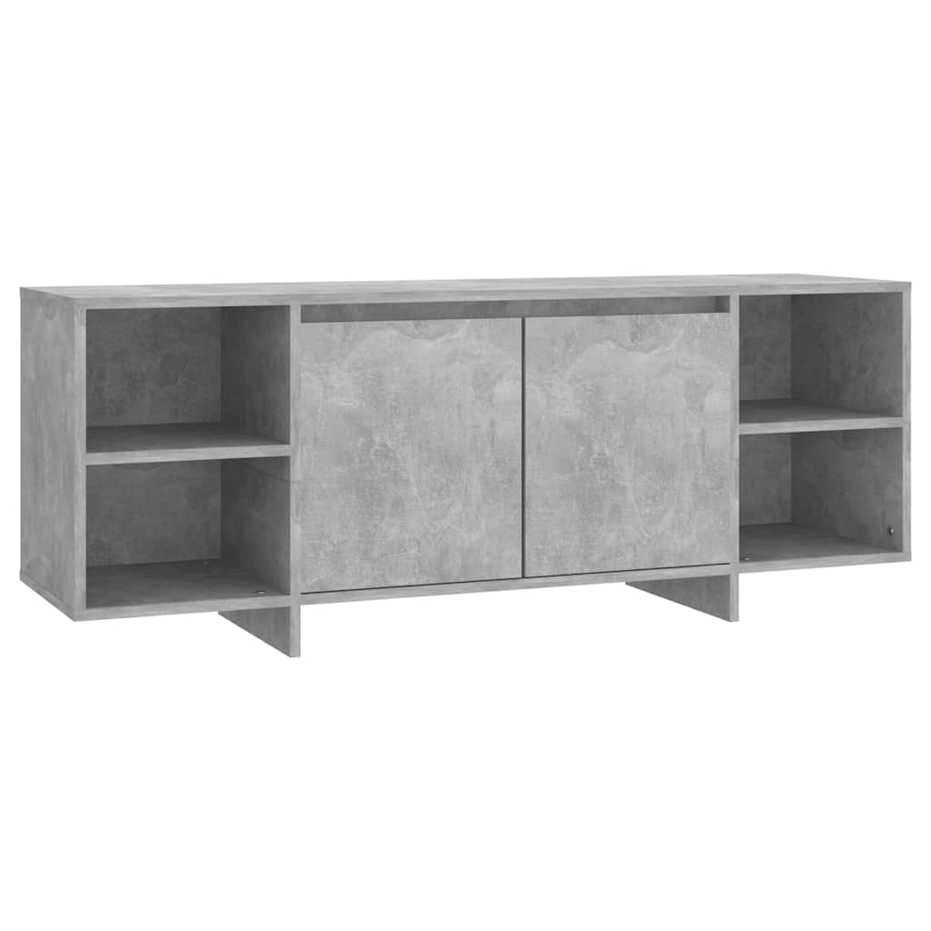 Mobile TV Grigio Cemento 130x35x50 cm in Truciolato