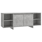 Mobile TV Grigio Cemento 130x35x50 cm in Truciolato
