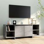 Mobile TV Grigio Cemento 130x35x50 cm in Truciolato