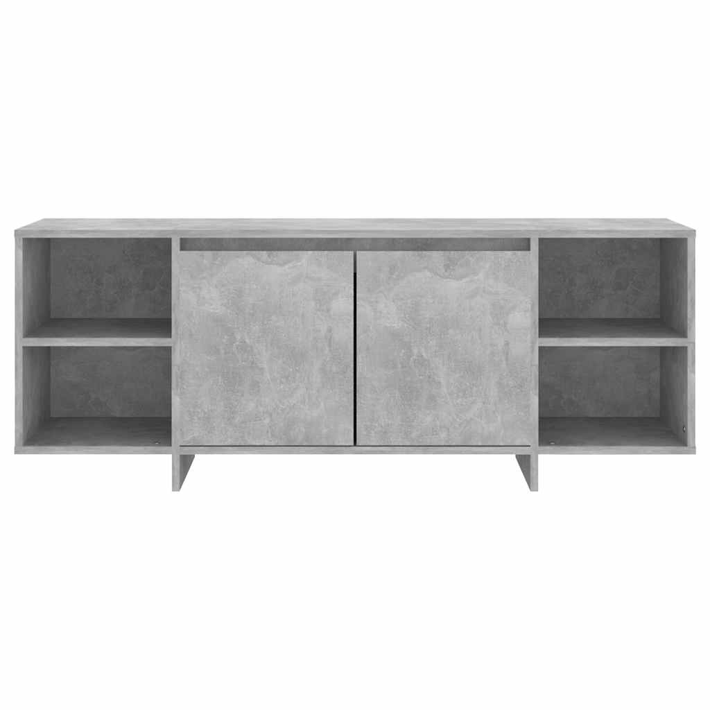 Mobile TV Grigio Cemento 130x35x50 cm in Truciolato