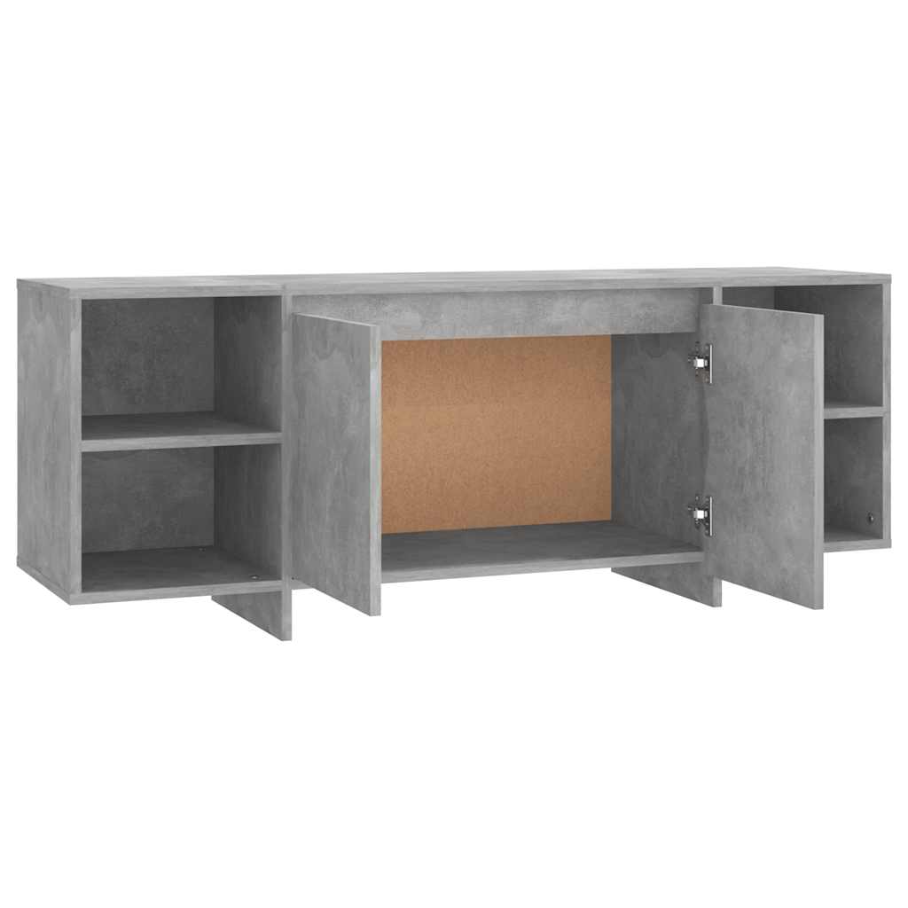 Mobile TV Grigio Cemento 130x35x50 cm in Truciolato