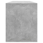 Mobile TV Grigio Cemento 130x35x50 cm in Truciolato