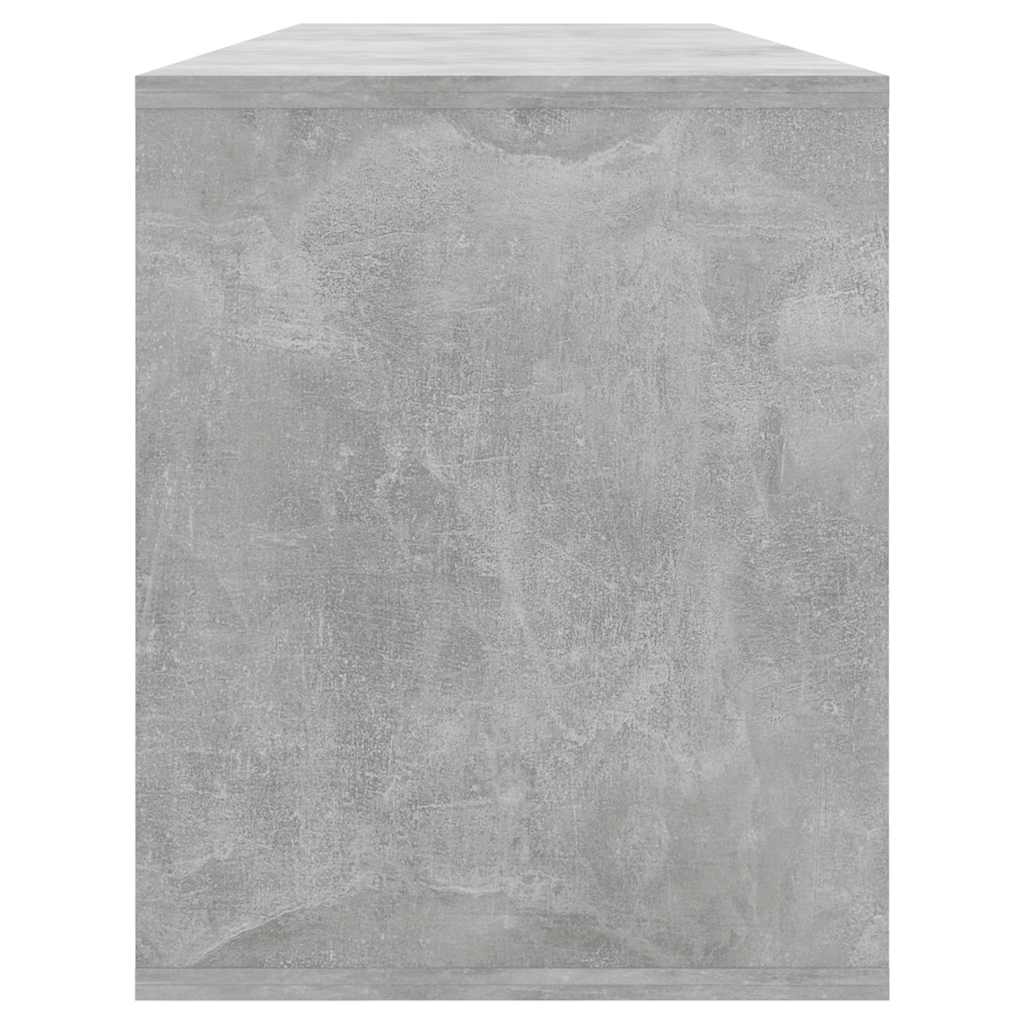 Mobile TV Grigio Cemento 130x35x50 cm in Truciolato