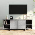 Mobile TV Grigio Cemento 130x35x50 cm in Truciolato
