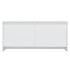 Tavolino da Salotto Bianco 90x50x41,5 cm in Legno Multistrato