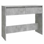 Tavolo Consolle Grigio Cemento 100x35x76,5 cm in Truciolato