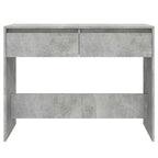 Tavolo Consolle Grigio Cemento 100x35x76,5 cm in Truciolato