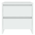 Comodino Bianco 45x34,5x44,5 cm in Legno Ingegnerizzato