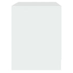 Comodino Bianco 45x34,5x44,5 cm in Legno Ingegnerizzato