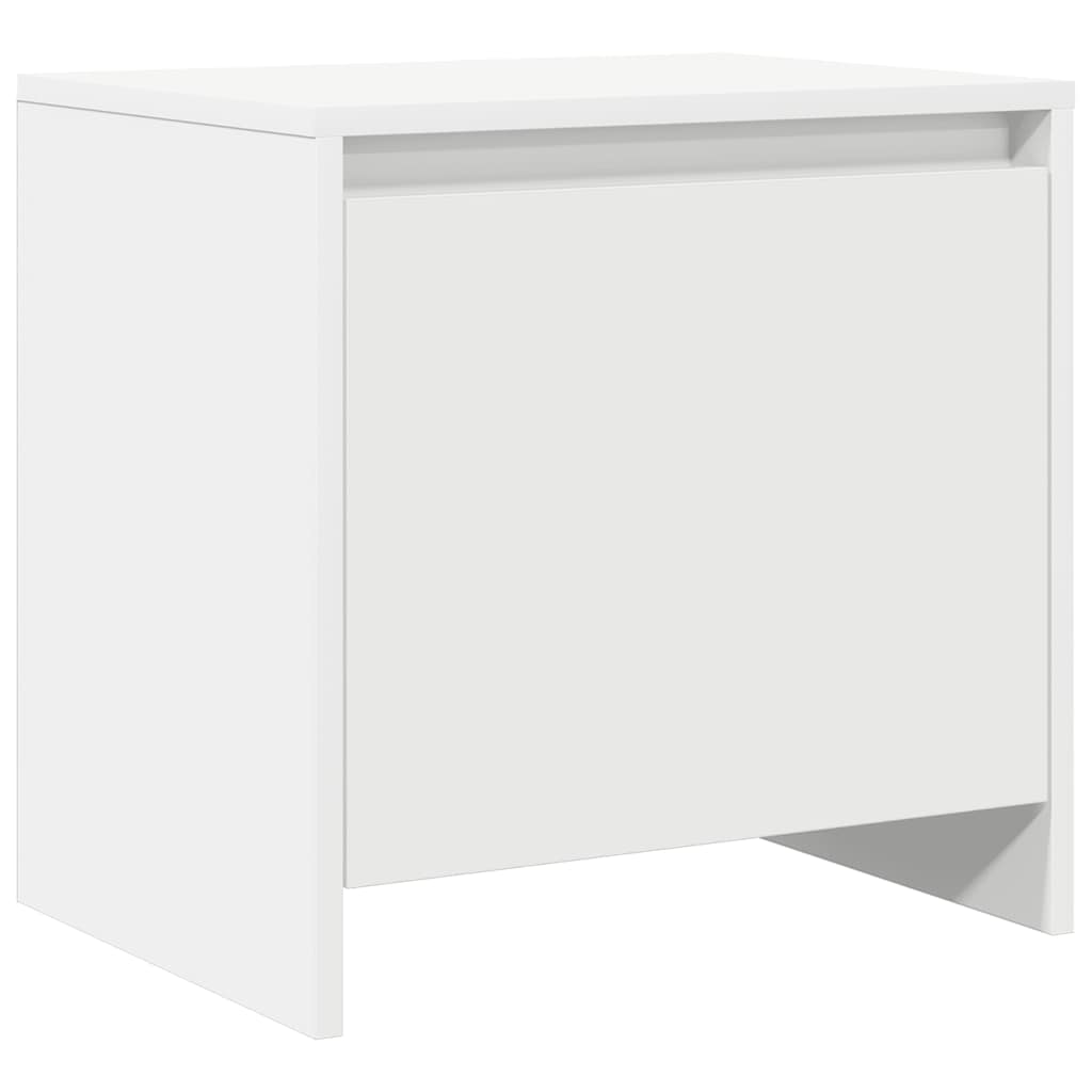 Comodino Bianco 45x34x44,5 cm in Truciolato