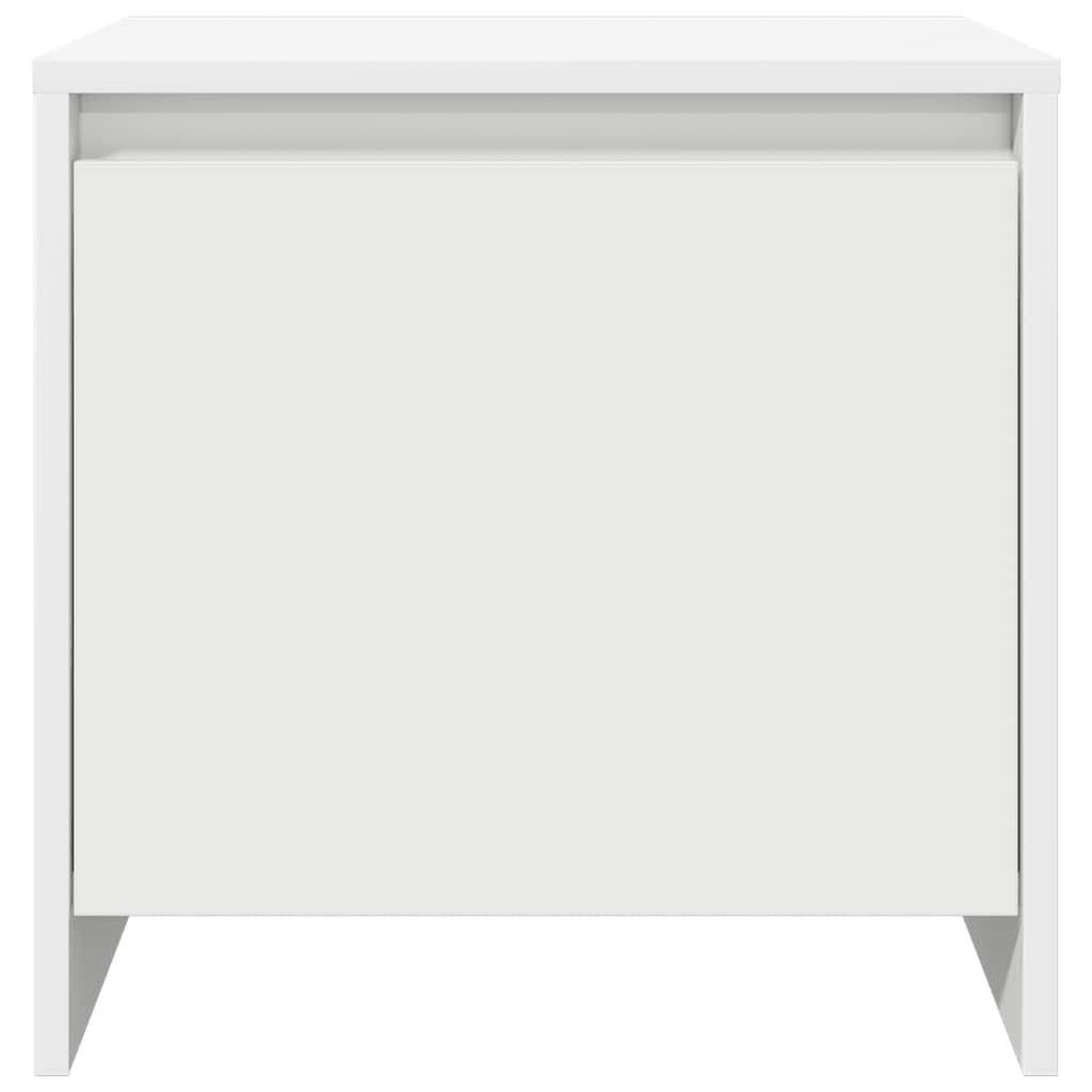 Comodino Bianco 45x34x44,5 cm in Truciolato