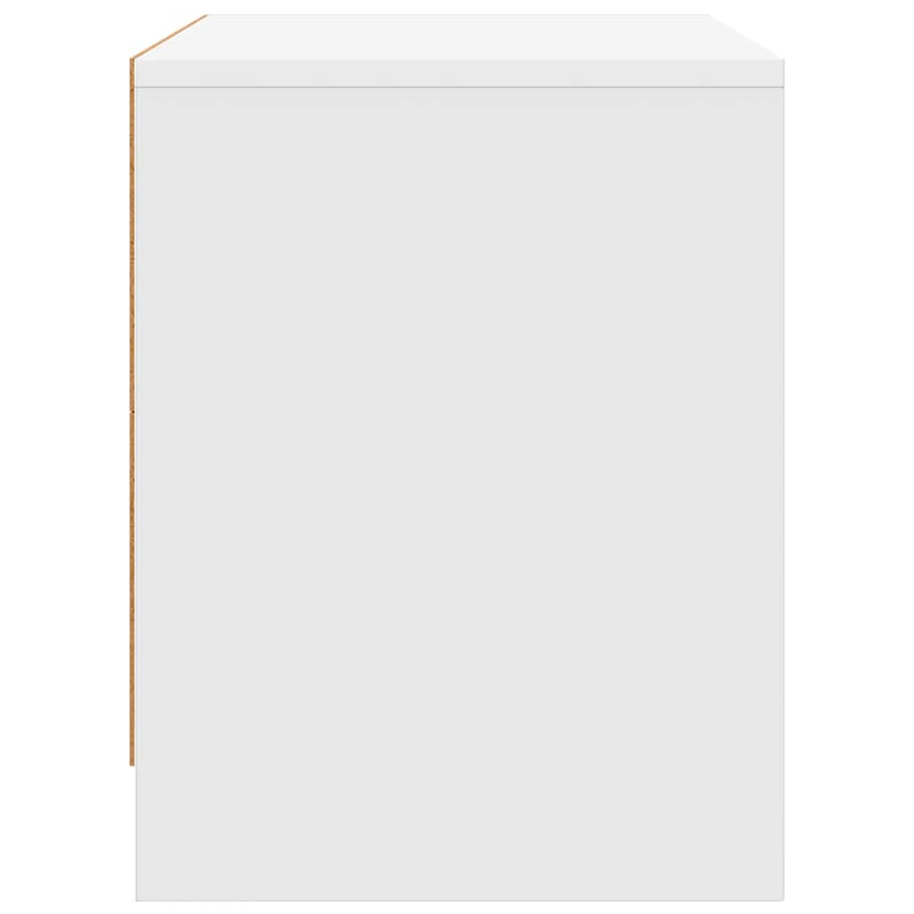 Comodino Bianco 45x34x44,5 cm in Truciolato
