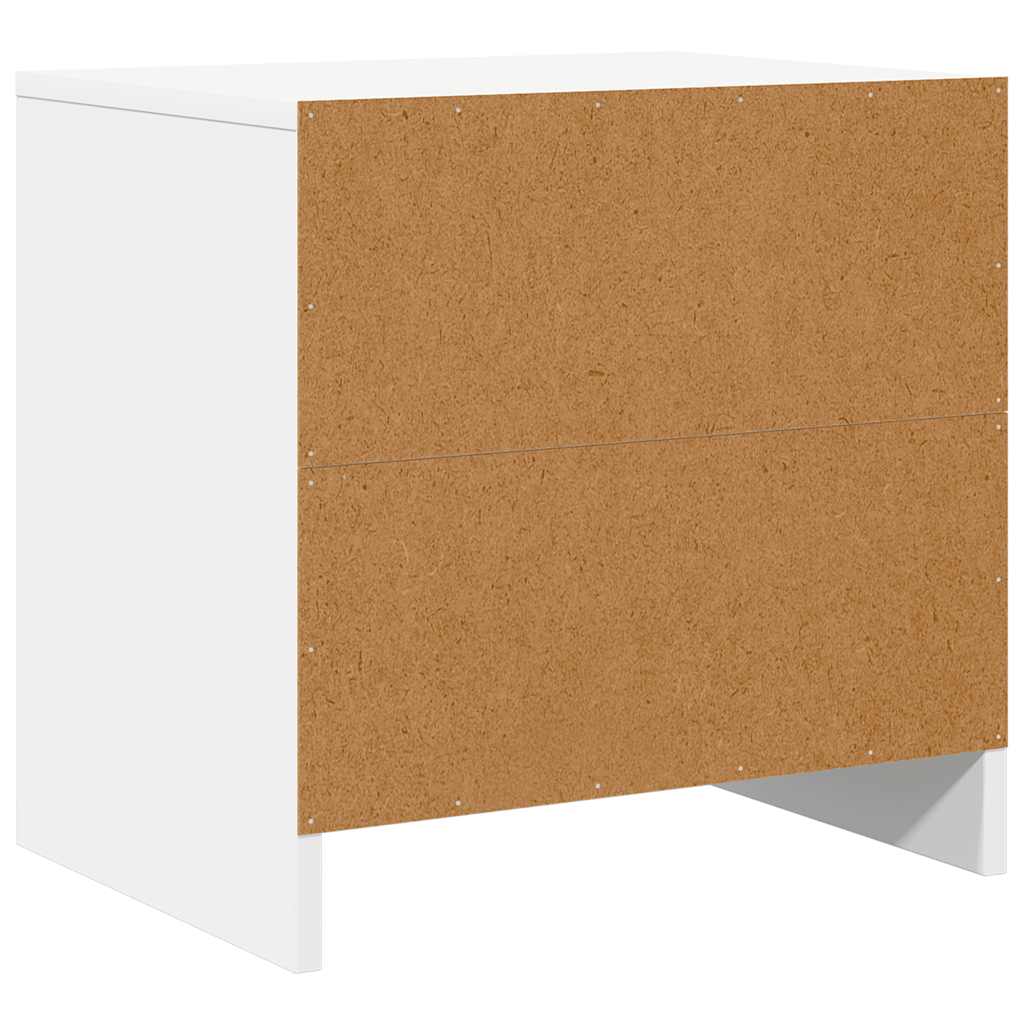 Comodino Bianco 45x34x44,5 cm in Truciolato