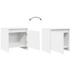 Comodino Bianco 45x34x44,5 cm in Truciolato