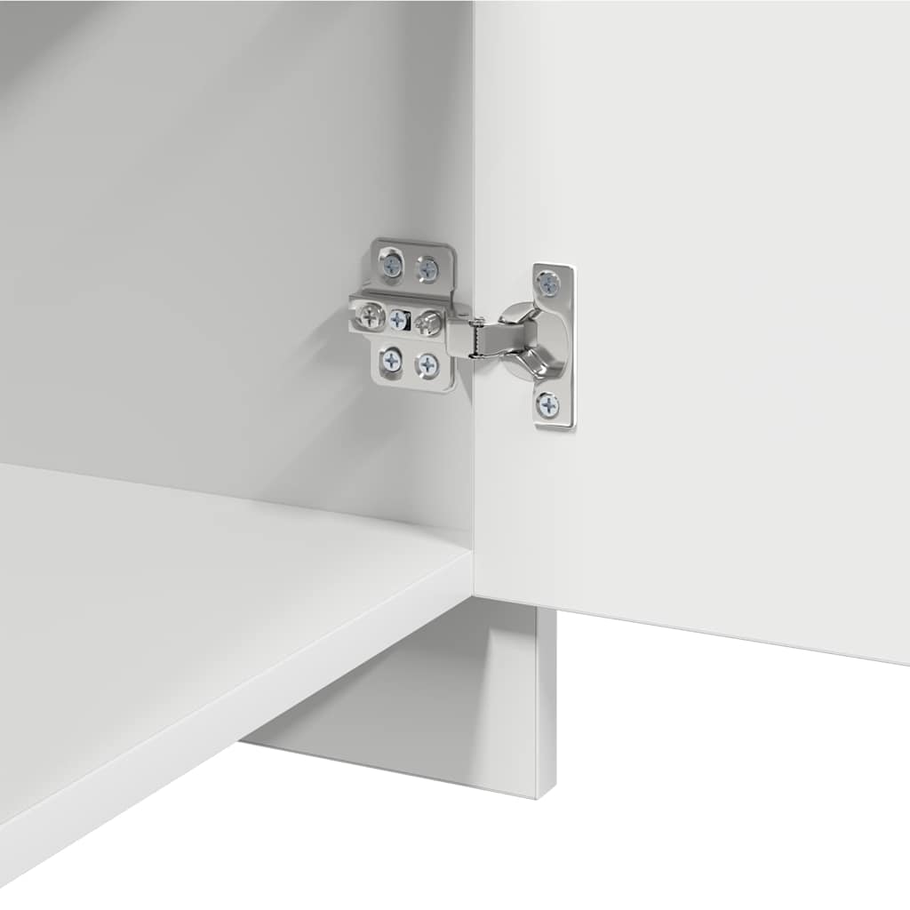 Comodino Bianco 45x34x44,5 cm in Truciolato