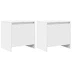 Comodini 2 pz Bianchi 45x34x44,5 cm in Truciolato