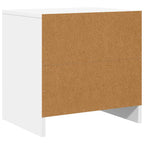 Comodini 2 pz Bianchi 45x34x44,5 cm in Truciolato