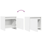 Comodini 2 pz Bianchi 45x34x44,5 cm in Truciolato