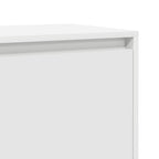 Comodini 2 pz Bianchi 45x34x44,5 cm in Truciolato