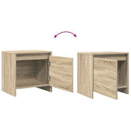 Comodini 2 pz Rovere Sonoma 45x34x44,5 cm in Truciolato